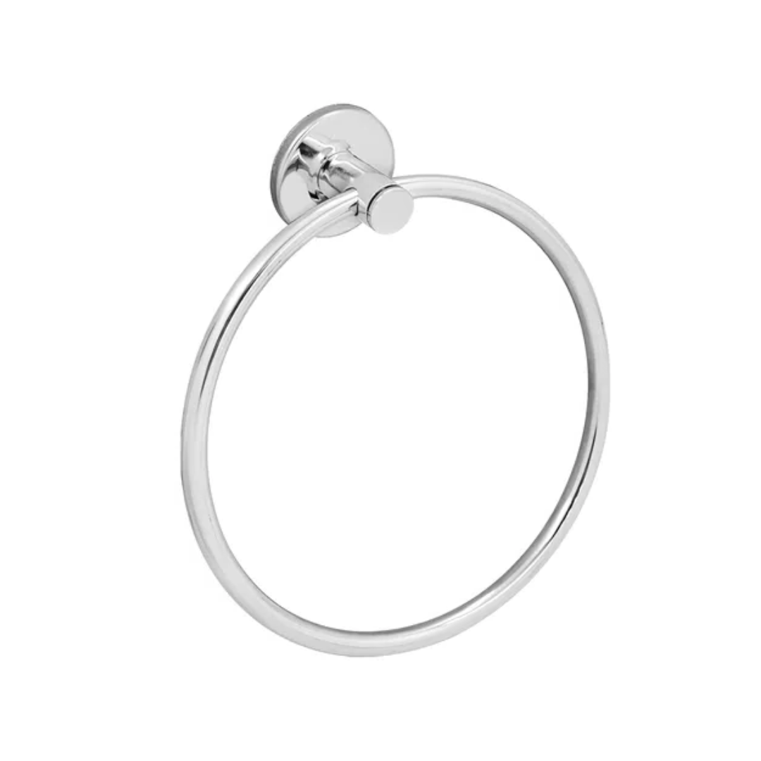 Porta Toalha Argola Simples em Metal Cromado - Imagem 1