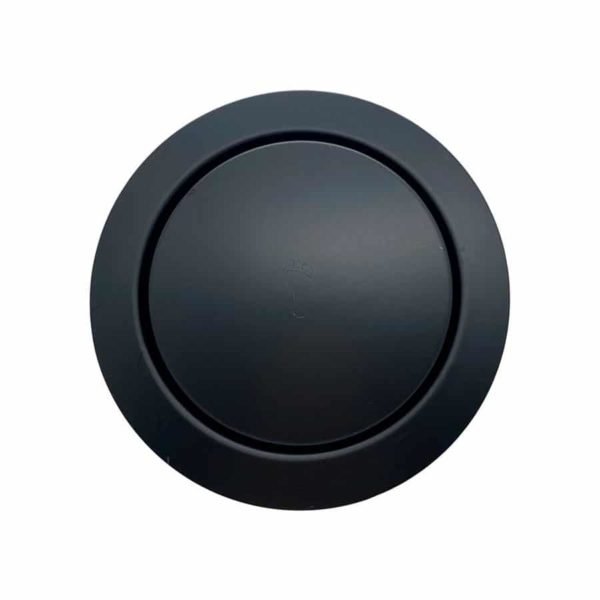 Ralo Click Redondo 15 cm com Veda Cheiro Preto Fosco Black Matte