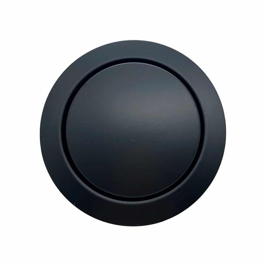 Ralo Click Redondo 15 cm com Veda Cheiro Preto Fosco Black Matte
