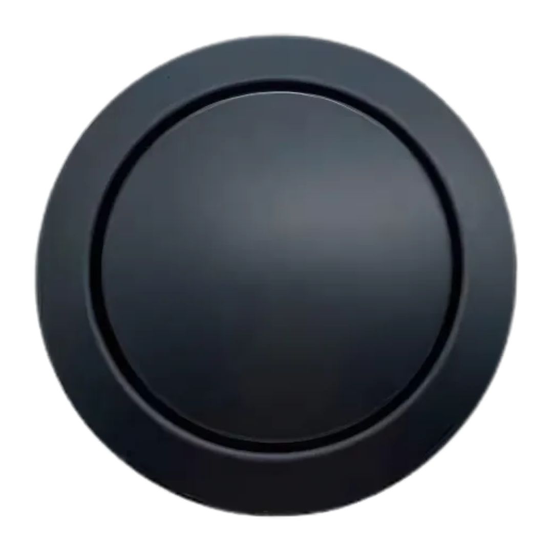 Ralo Click Redondo 15 cm com Veda Cheiro Preto Fosco Black Matte - Imagem 1