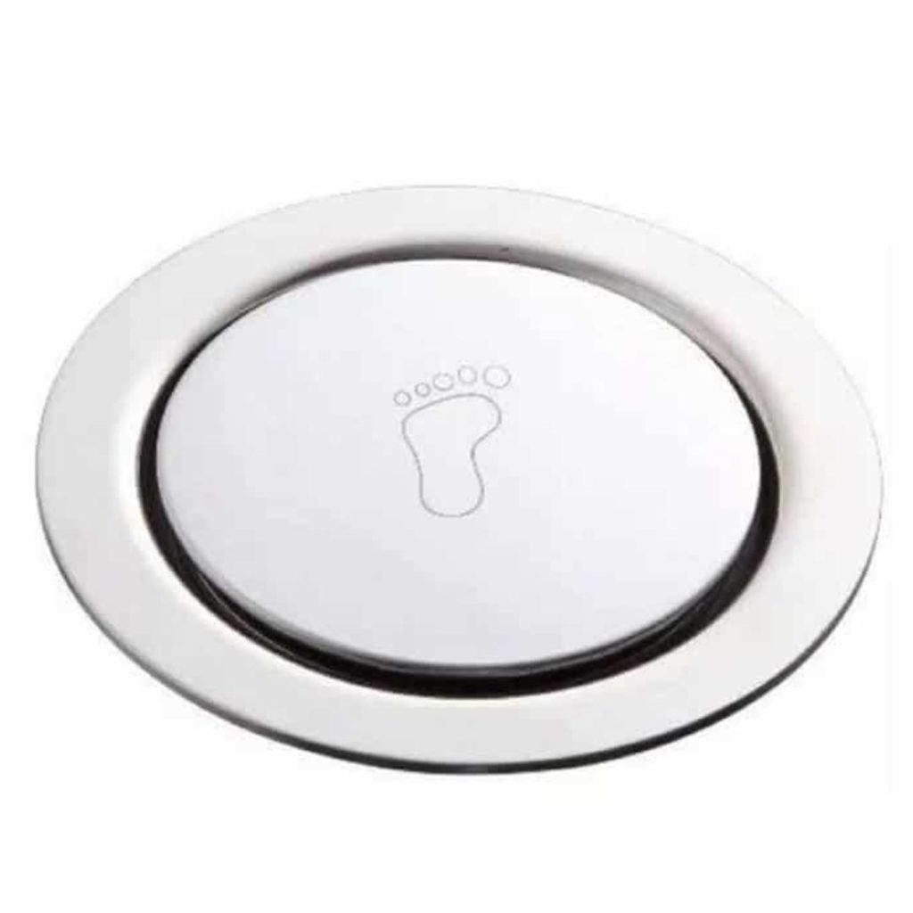 Ralo Click Up Redondo Banheiro Inox 15 cm Cromado