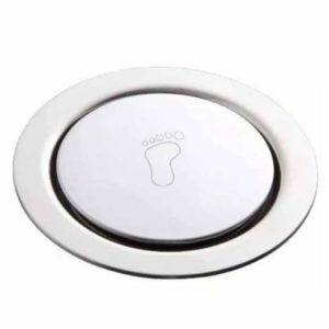 Ralo Click Up Redondo Banheiro Inox 15 cm Cromado