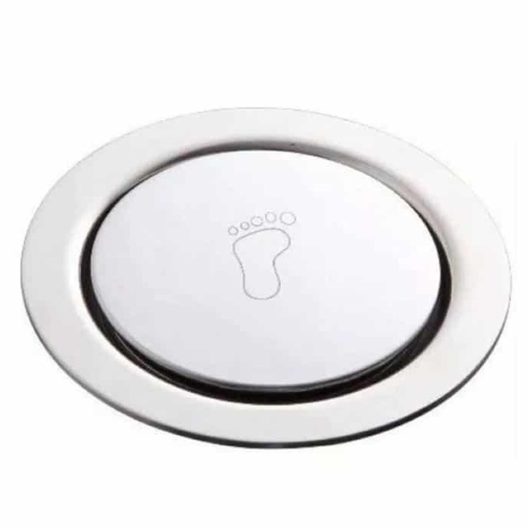 Ralo Click Up Redondo Banheiro Inox 15 cm Cromado - Imagem 1
